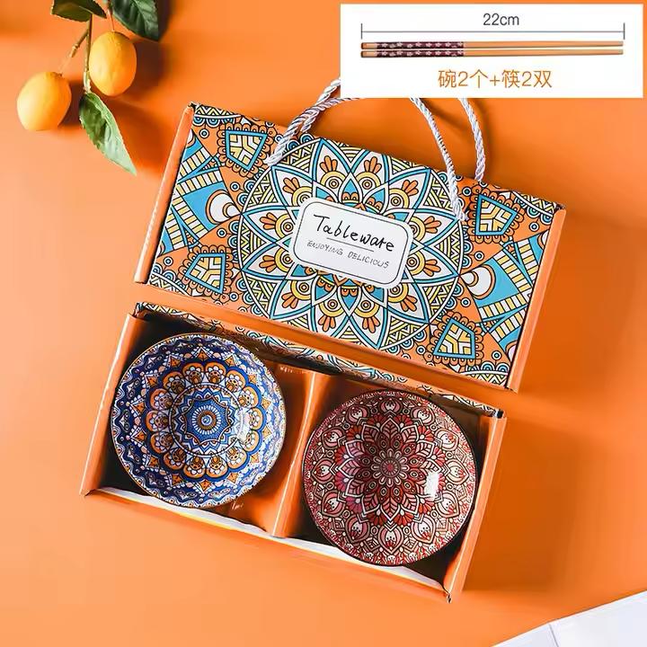 Classic Porcelain Dining Bowl Set