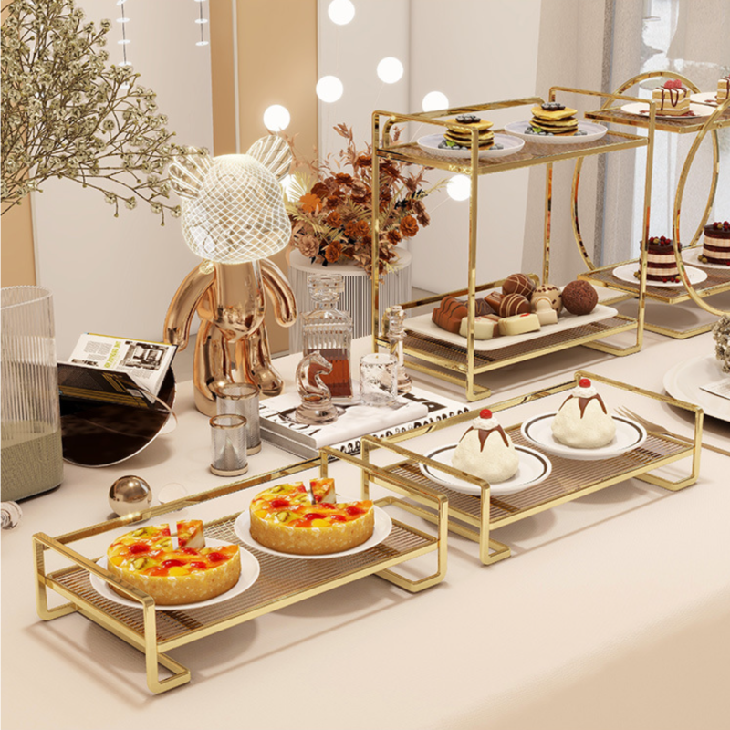 Metal Vanity Tray – Luxury Square Design