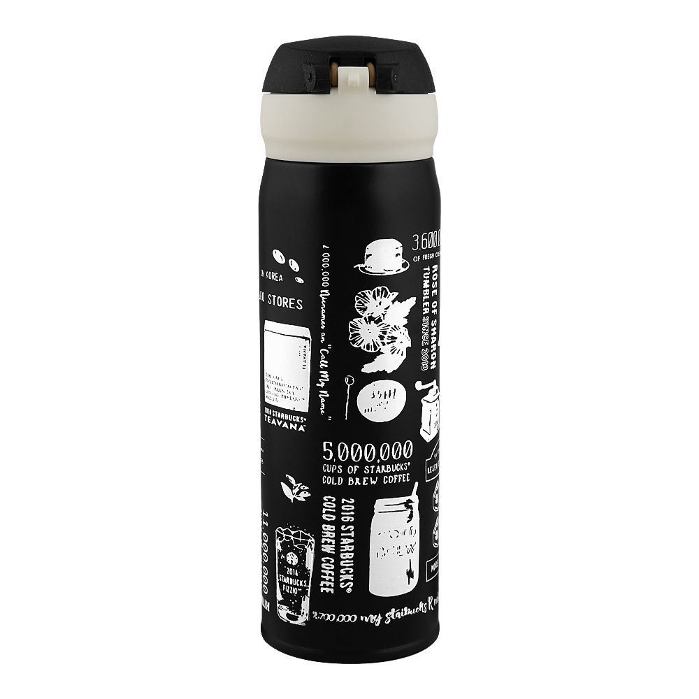 Starbucks 18th Anniversary Black Thermos Bottle – Black - 500ml