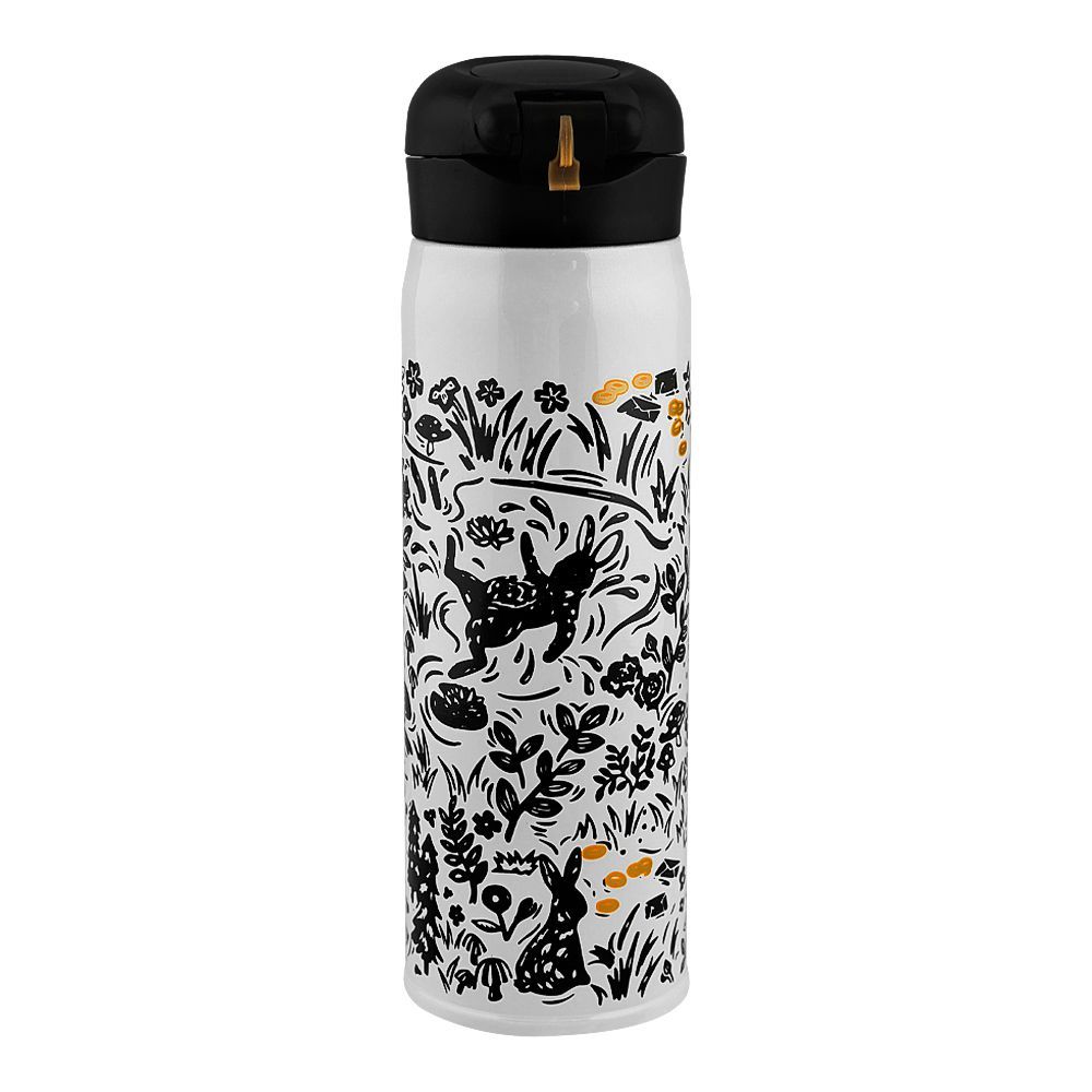 Starbucks Kate Spade Rabbit Thermos Bottle - White & Black - 500ml