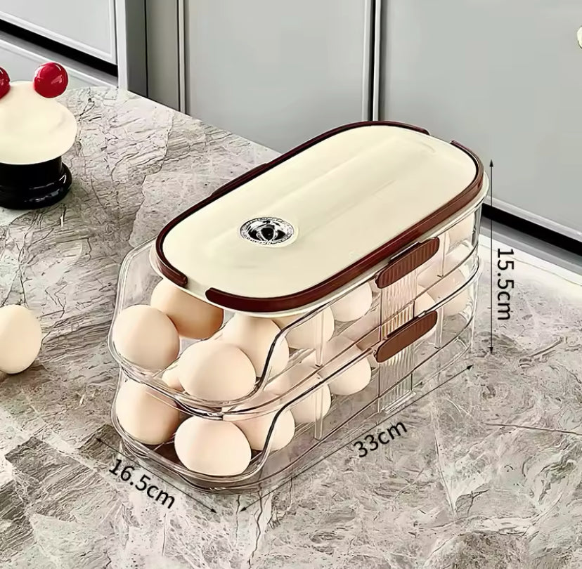 Transparent Automatic Rolling Egg Container