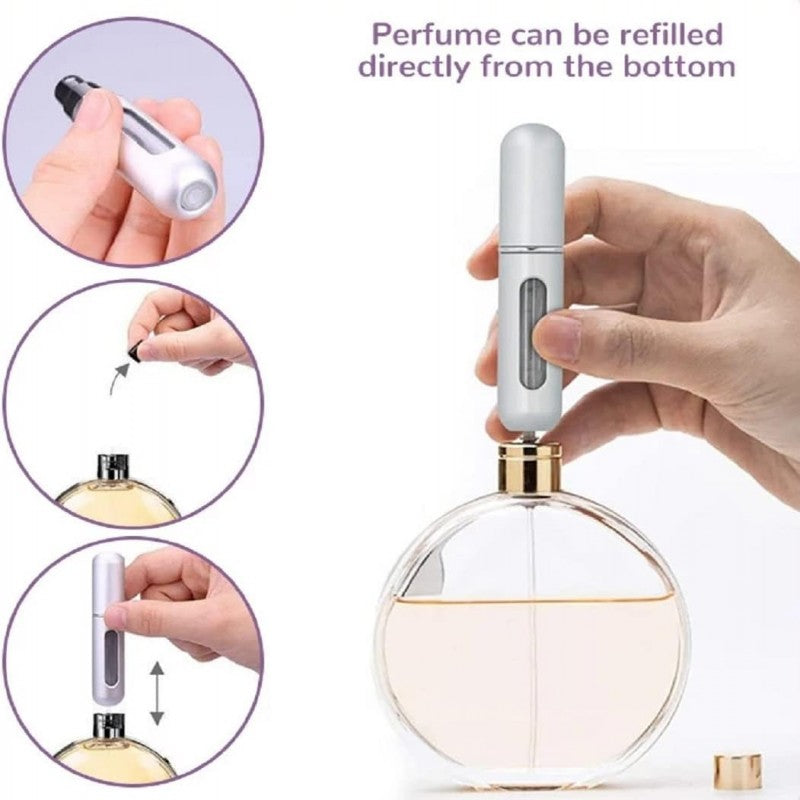 2pcs Refillable Mini Perfume Spray Bottle