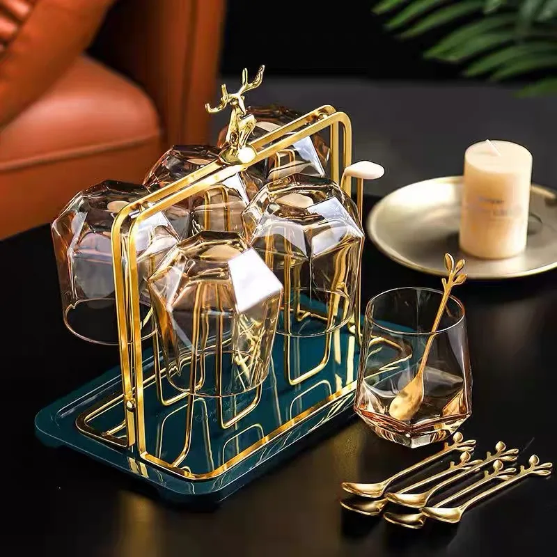 Luxury Gold Cup Holder Tree for Mugs and Glasses