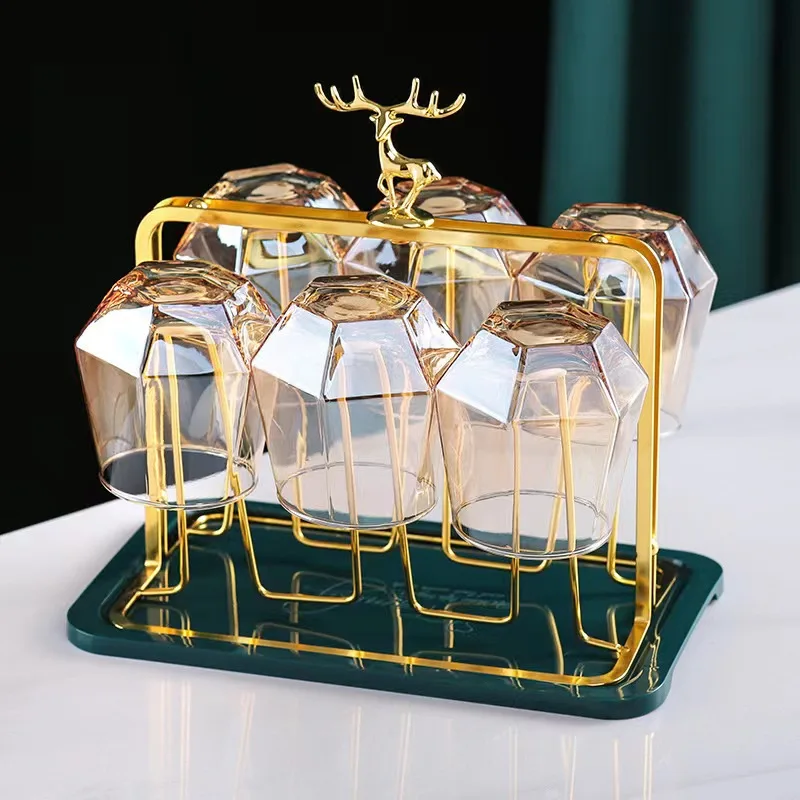 Luxury Gold Cup Holder Tree for Mugs and Glasses