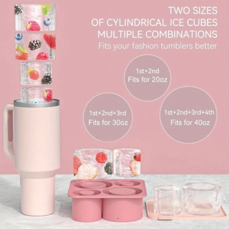 Tumbler Ice Cube Tray with Lid