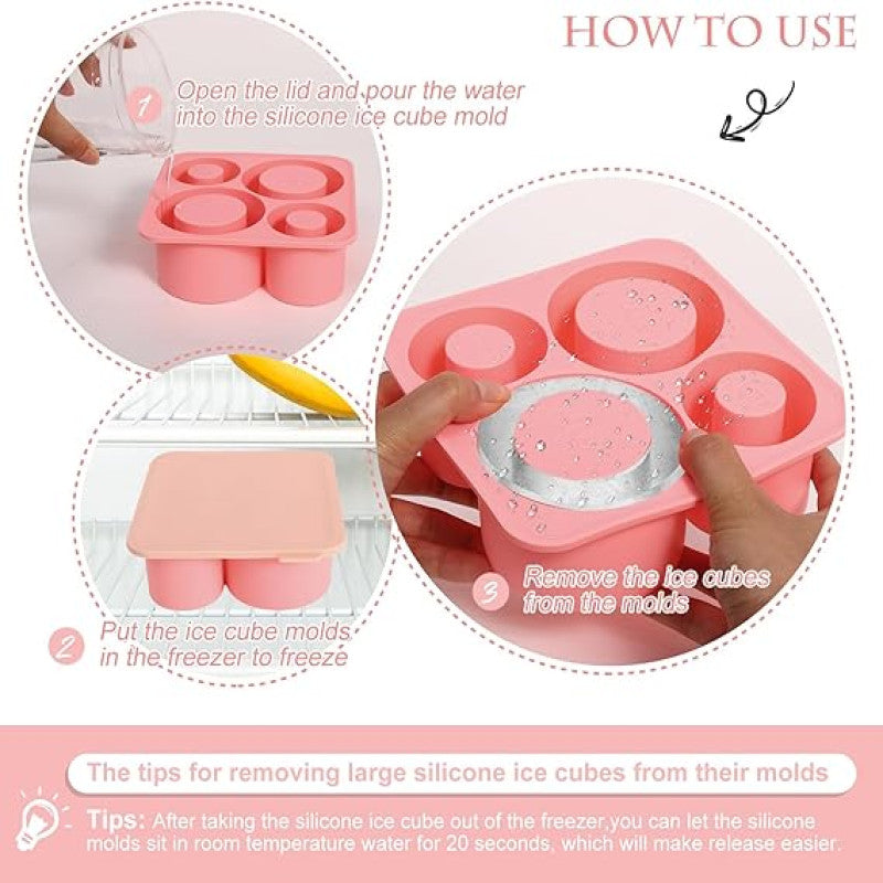 Tumbler Ice Cube Tray with Lid