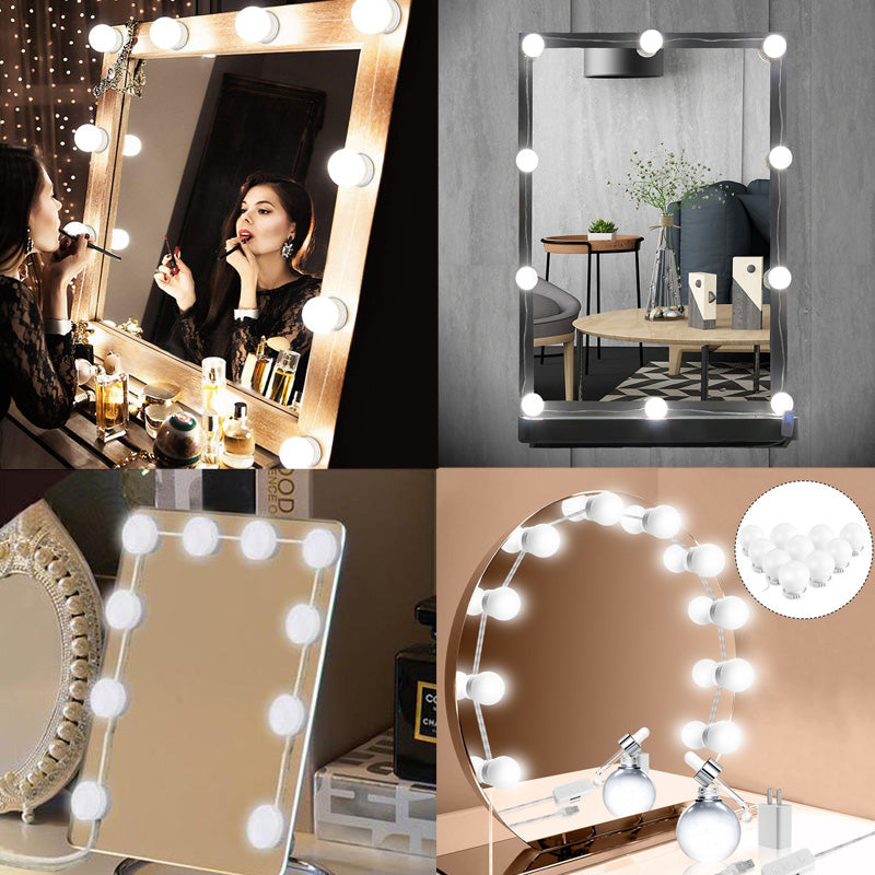 10 Pcs Vanity Mirror Bulbs – 3 Light Modes