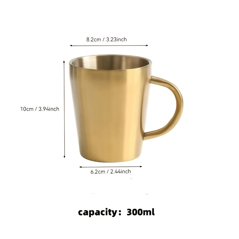 Double Wall Golden Coffee Mug