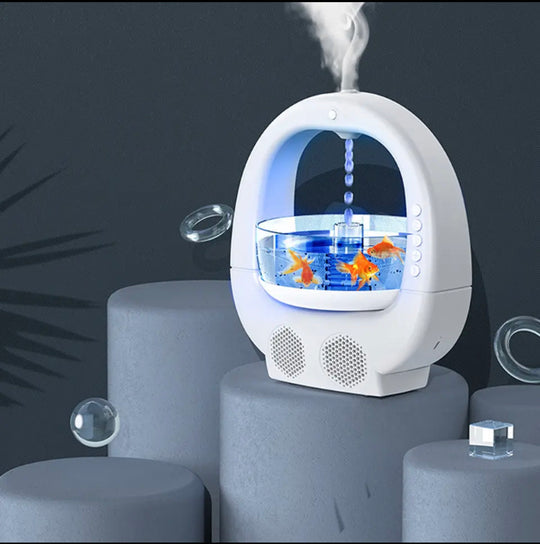 Fish Aquarium Humidifier Diffuser with Bluetooth Speaker