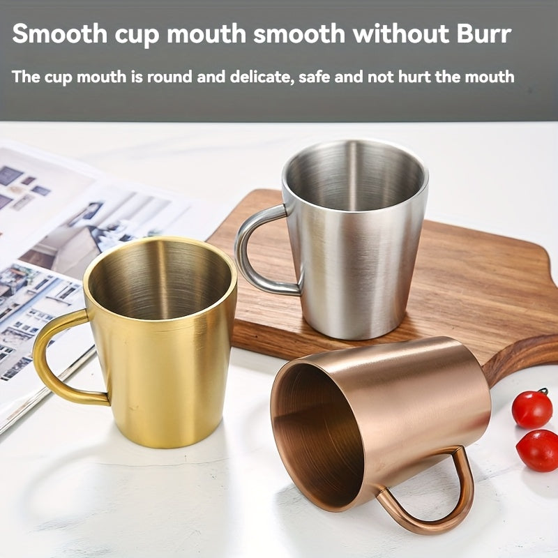 Double Wall Golden Coffee Mug