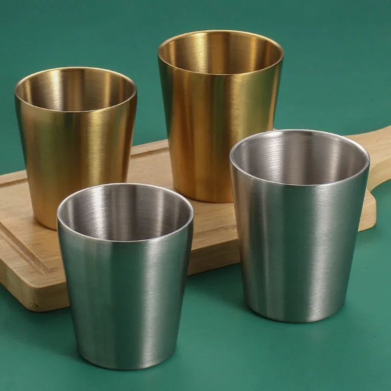 Golden Double Plain Glass