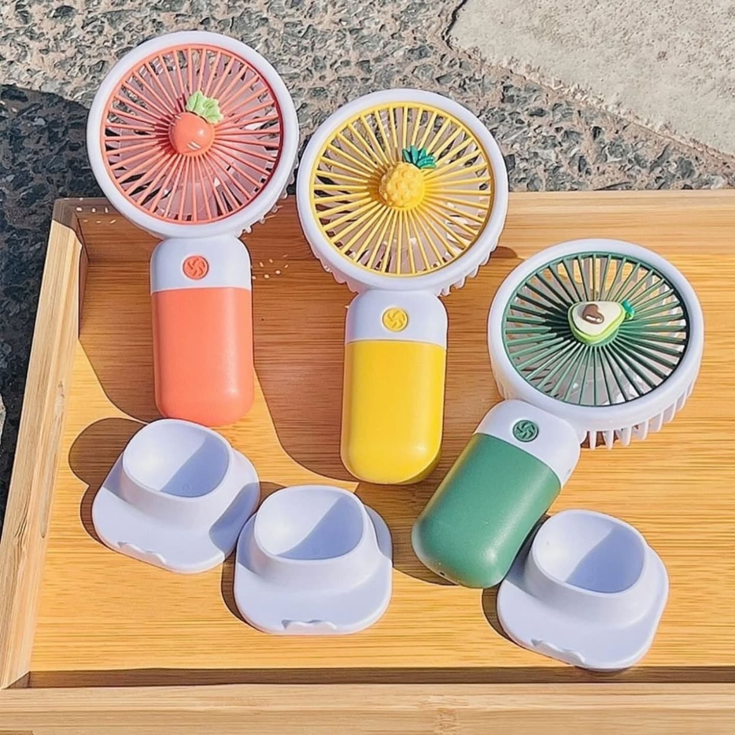 Mini Fruit Handheld Fan – Portable & Rechargeable