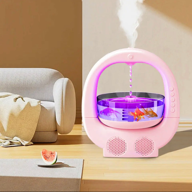 Fish Aquarium Humidifier Diffuser with Bluetooth Speaker
