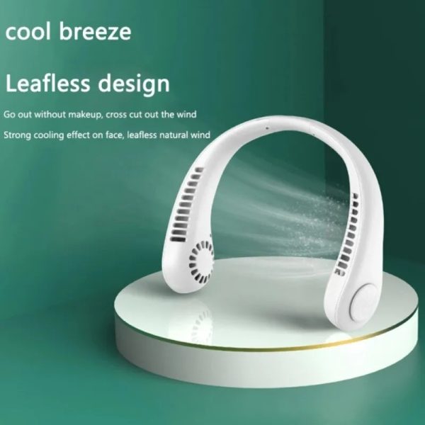 Bladeless Neck Fan – Rechargeable & Portable