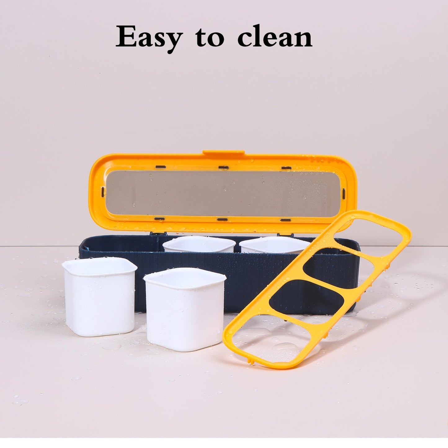 4-Compartment Seasoning Jar Storage Container