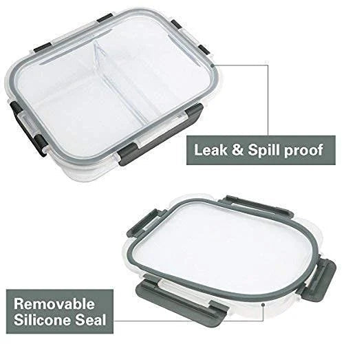 SET OF 3 GLASS CONTAINERS