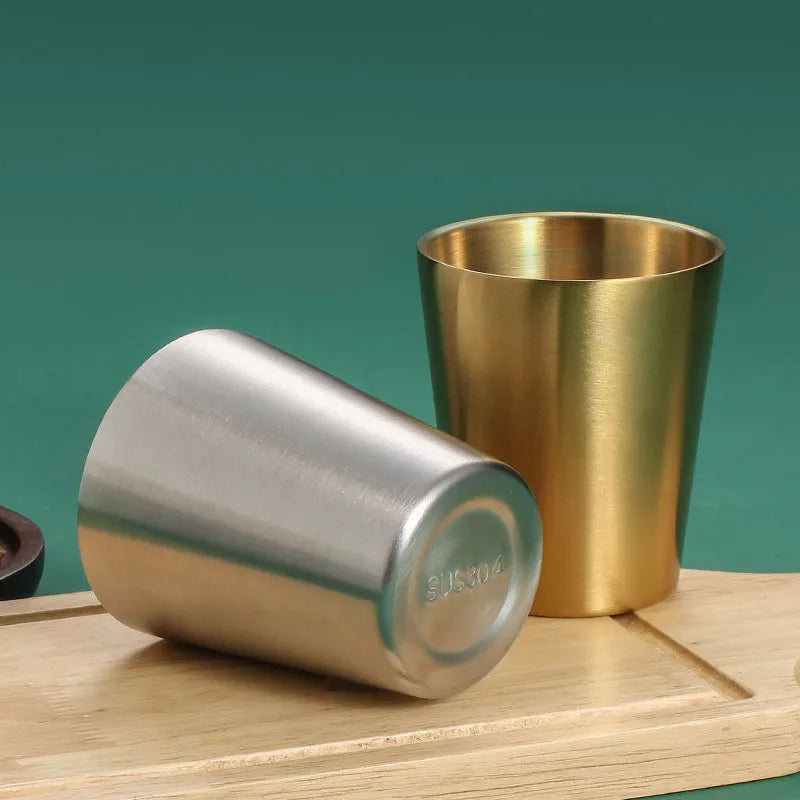 Golden Double Plain Glass