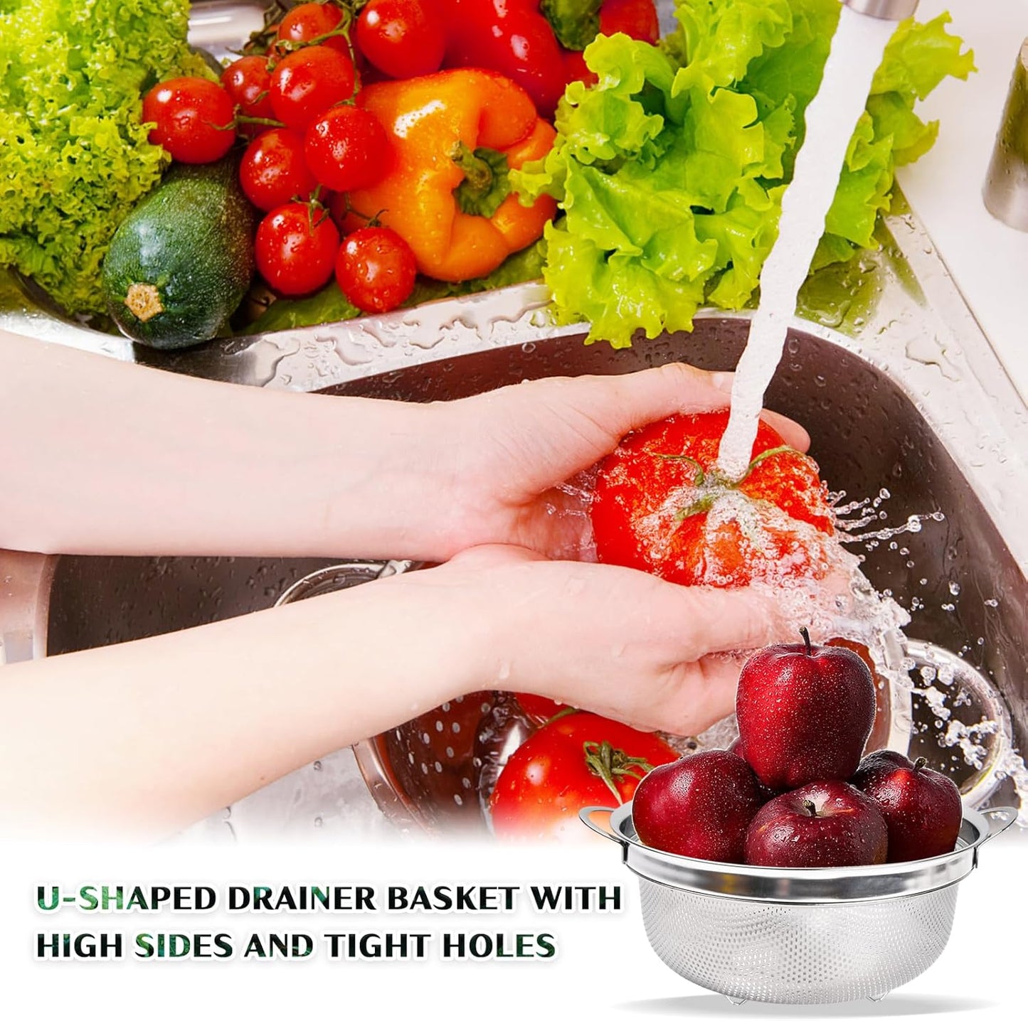 Heavy Gauge Stainless Steel Strainer