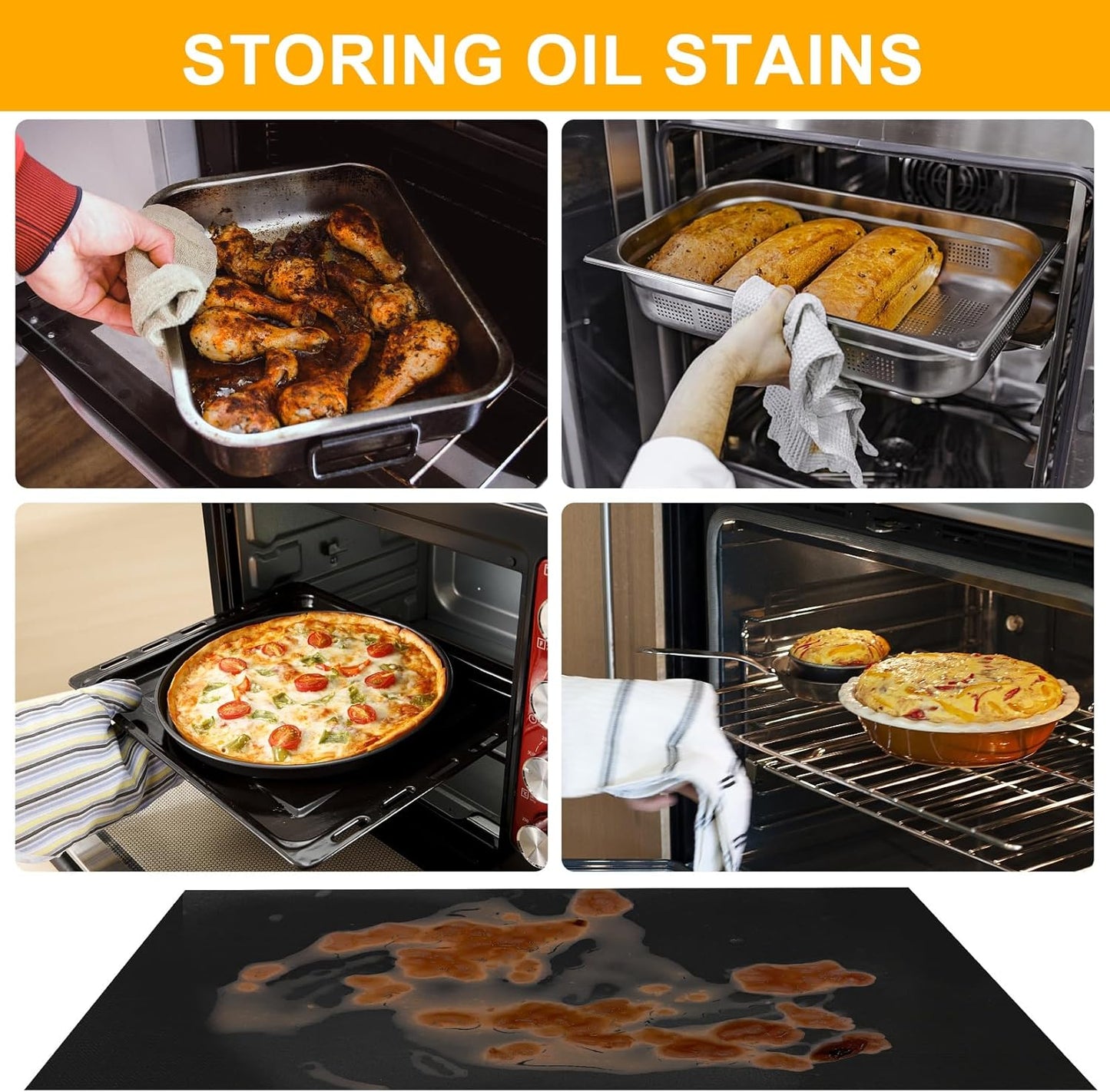 Set of 3 BBQ Grill Mat
