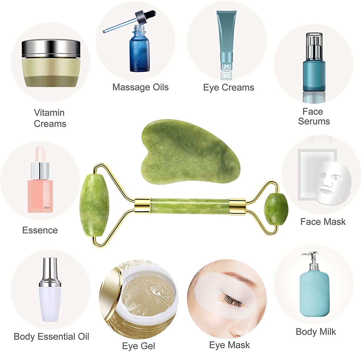 Jade Roller & Guasha Set