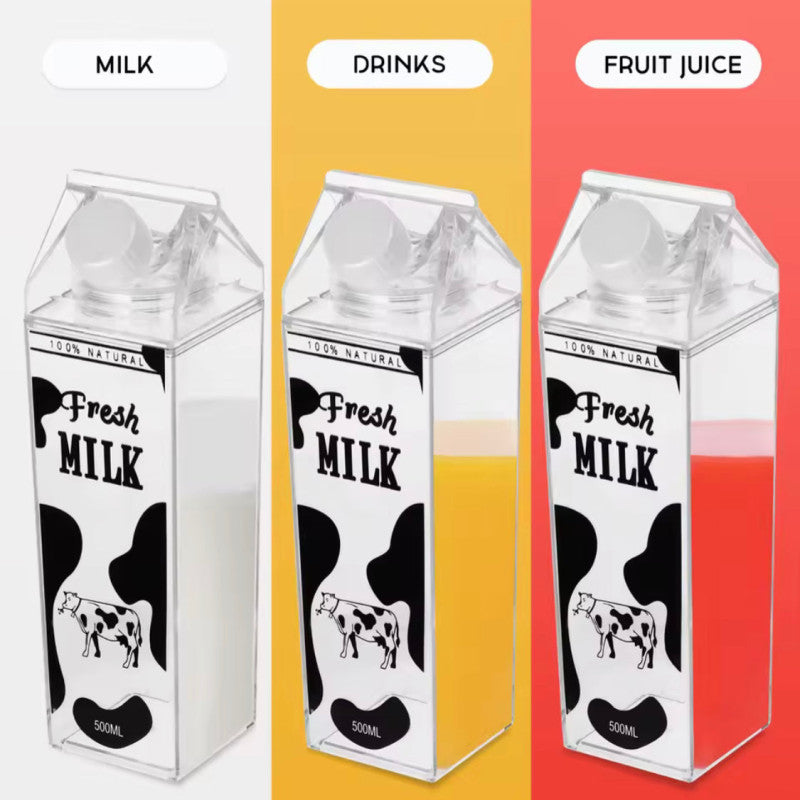 Creative Milk Box Style Water Bottle