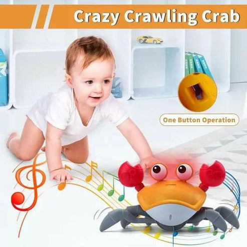 Rechargeable Crawling Crab with Infrared Sensors