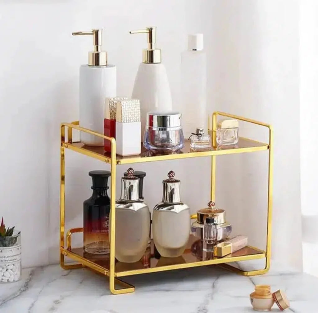 Metal Vanity Tray – Luxury Square Design