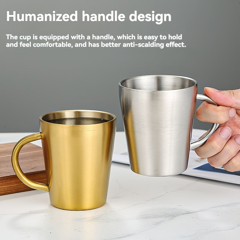 Double Wall Golden Coffee Mug