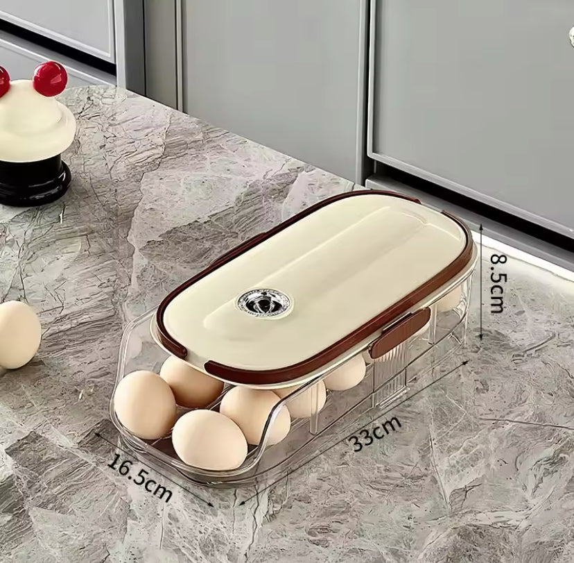Transparent Automatic Rolling Egg Container