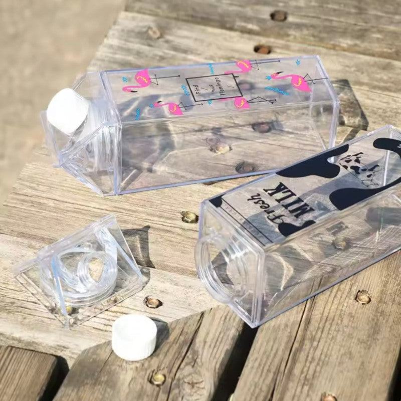 Creative Milk Box Style Water Bottle