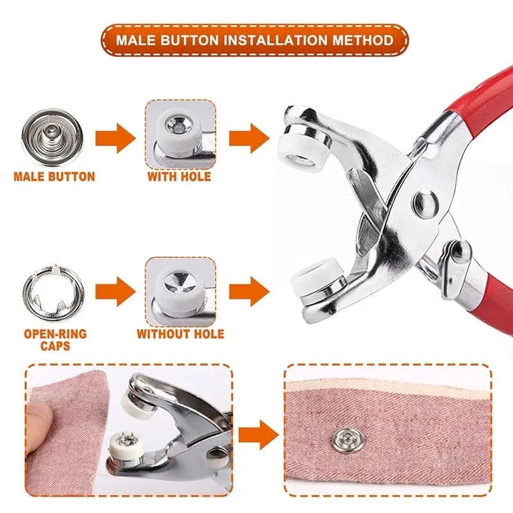 Metal Snap Button Plier Hand Press