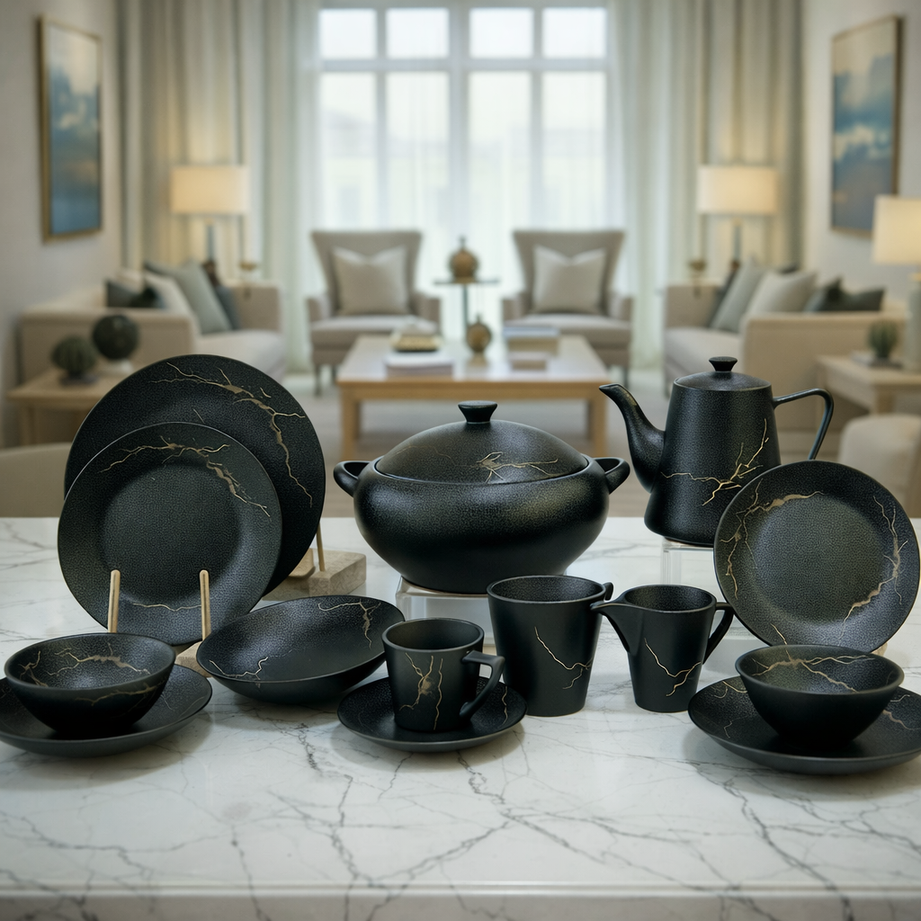 Winsor- England™ Fine Porcelain Tableware Heritage Collection Black