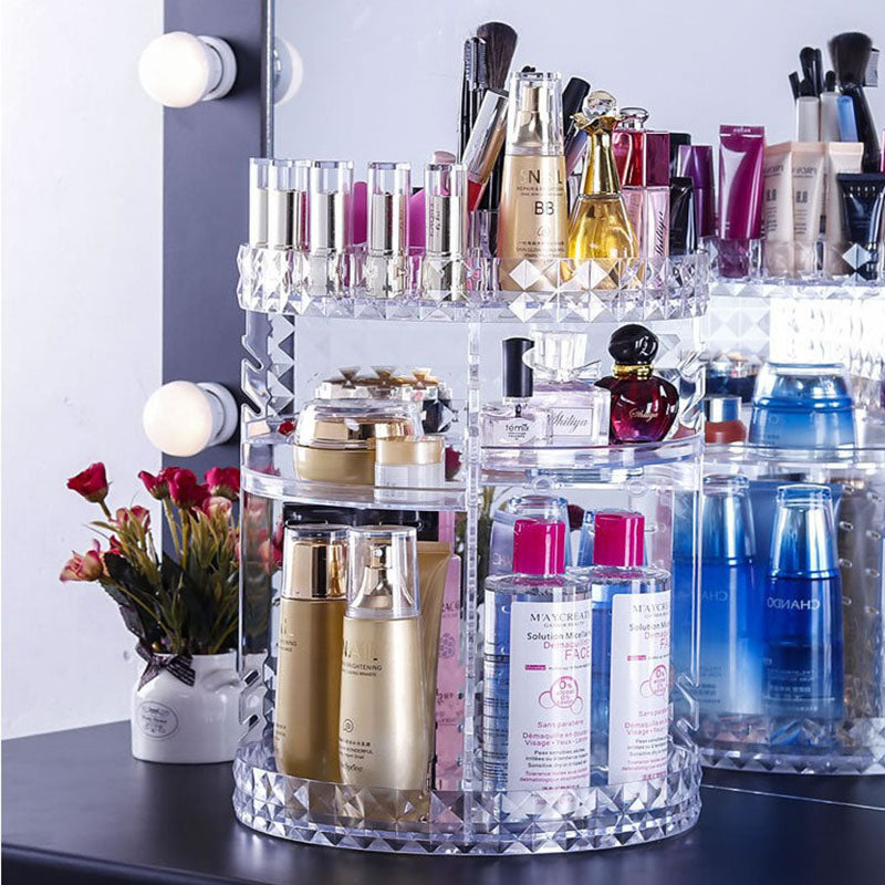 360 Degree Rotating Makeup Organizer