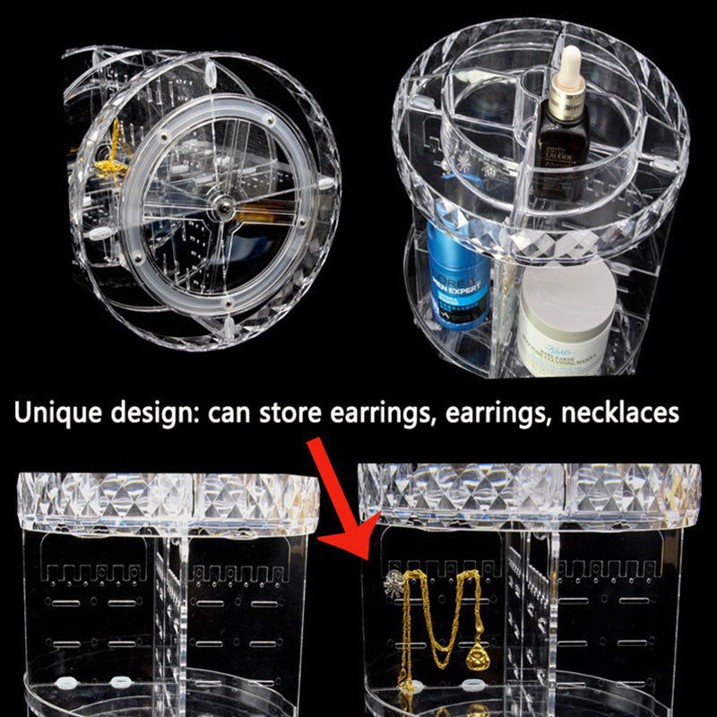 360 Degree Rotating Makeup Organizer