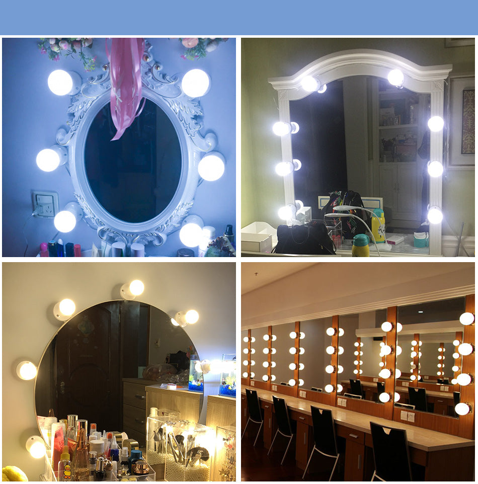 10 Pcs Vanity Mirror Bulbs – 3 Light Modes