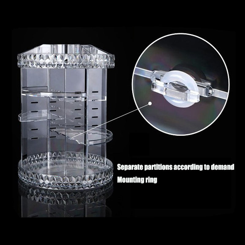 360 Degree Rotating Makeup Organizer