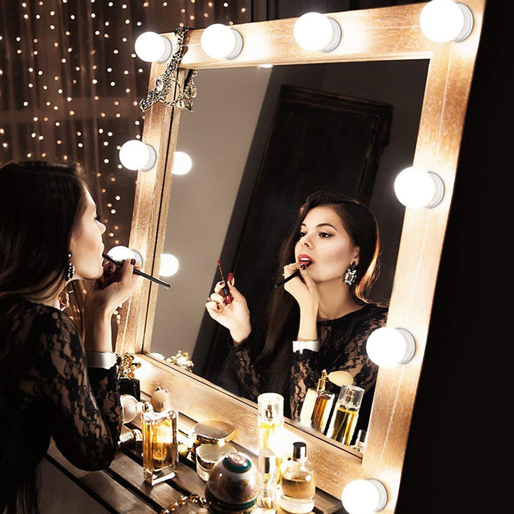 10 Pcs Vanity Mirror Bulbs – 3 Light Modes