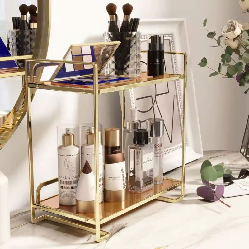 Metal Vanity Tray – Luxury Square Design