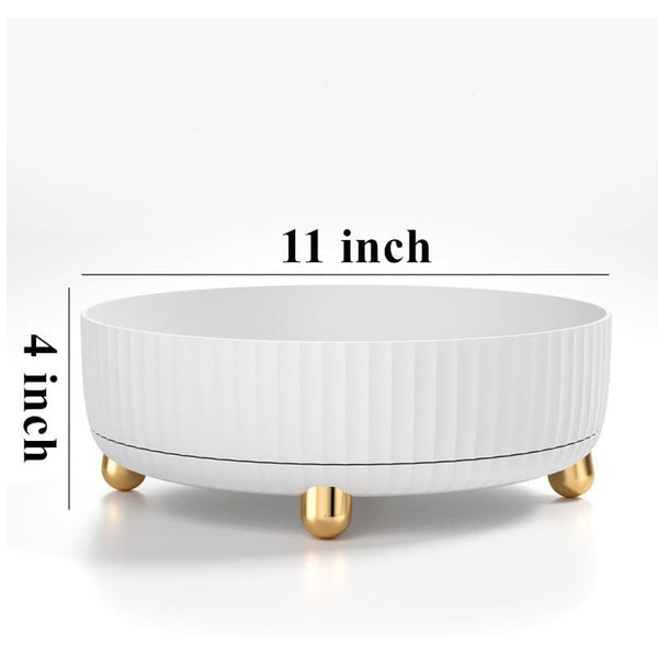 Rotating Makeup Organizer Tray With Stand