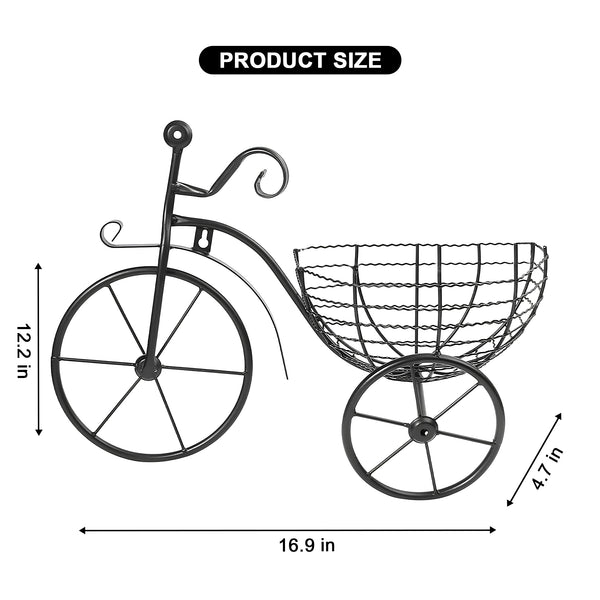 Bicycle Design Wall Basket For Home Decoration