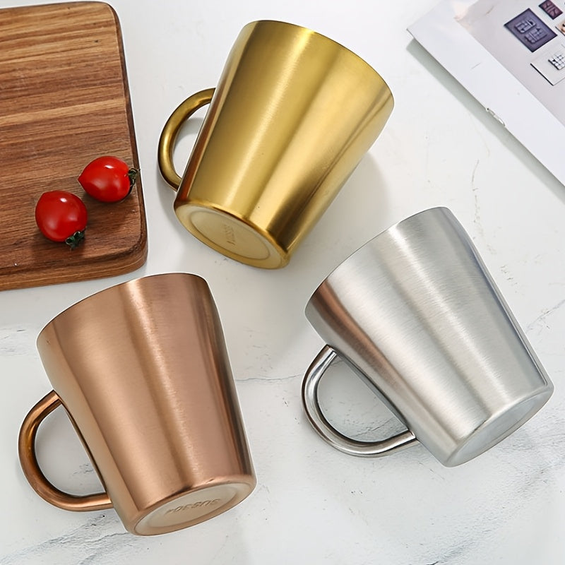 Double Wall Golden Coffee Mug