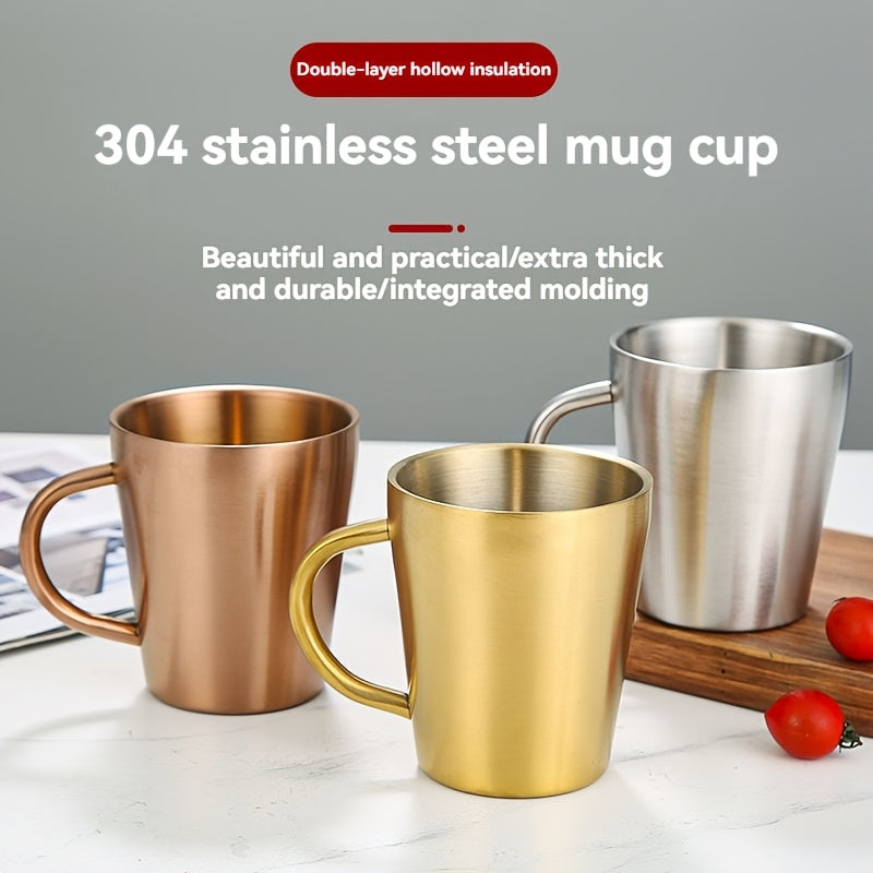 Double Wall Golden Coffee Mug