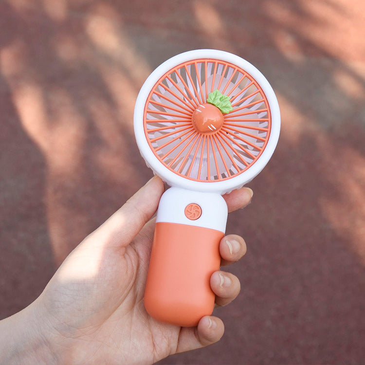 Mini Fruit Handheld Fan – Portable & Rechargeable