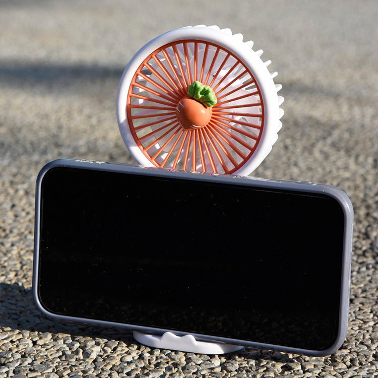Mini Fruit Handheld Fan – Portable & Rechargeable