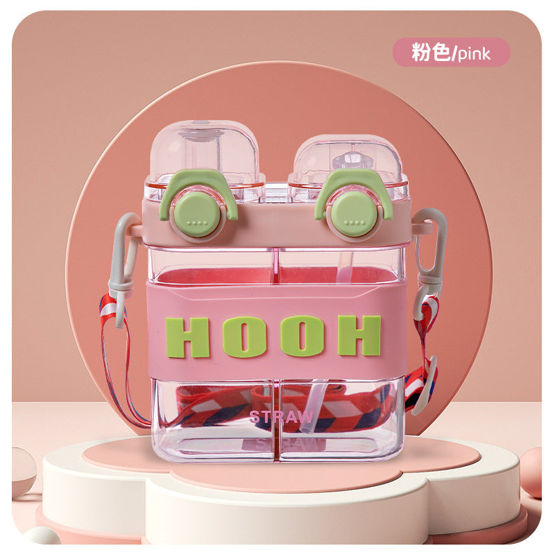 HOOH 2-in-1 Split Drink Bottle with Strap