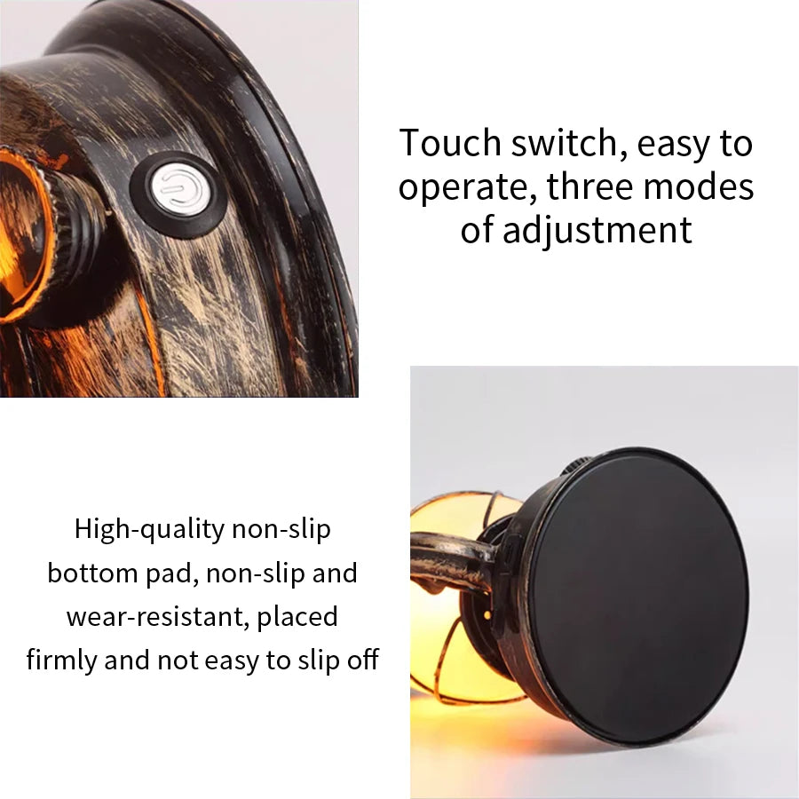 Vintage LED Kerosene Lantern – 35CM Sensor Night Lamp