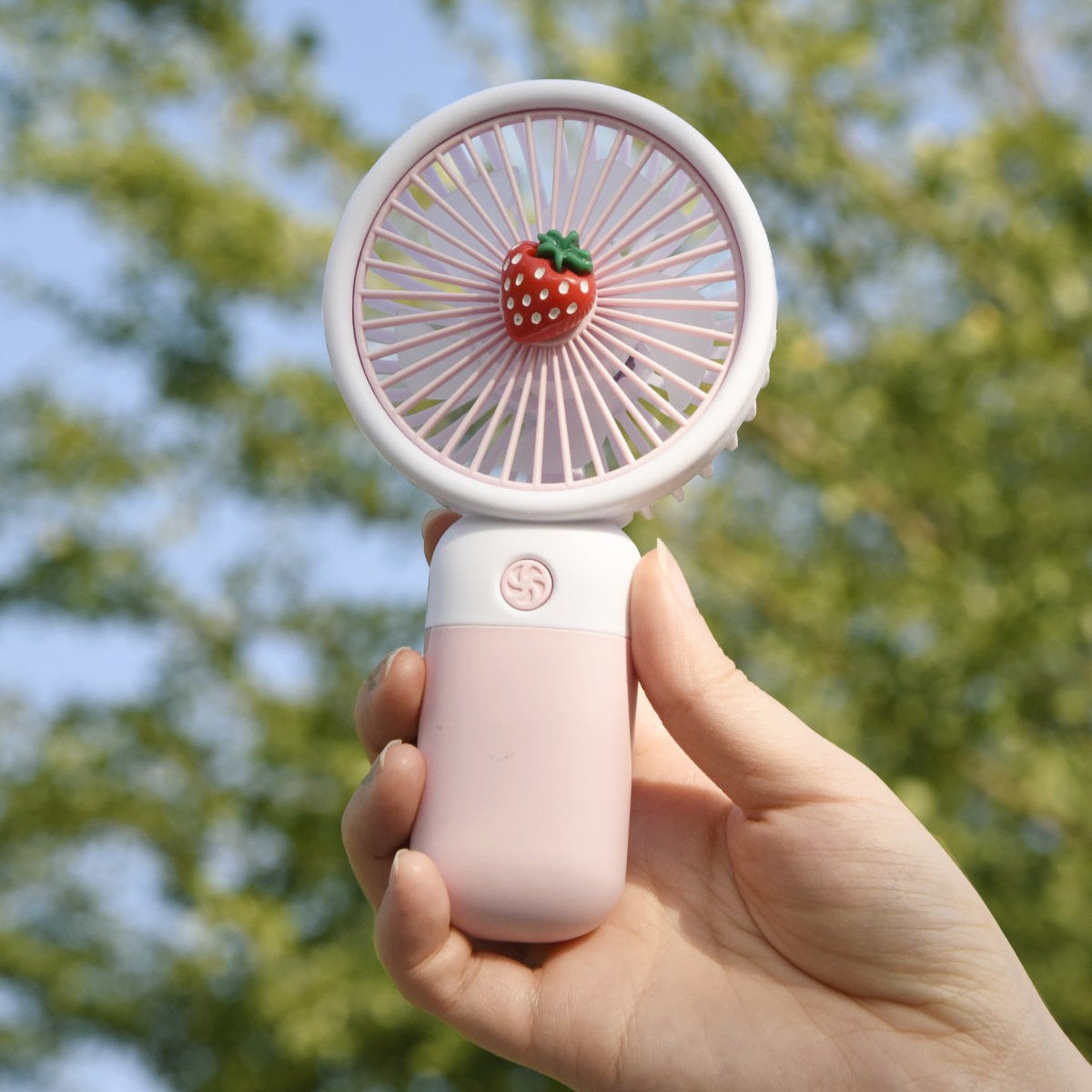 Mini Fruit Handheld Fan – Portable & Rechargeable