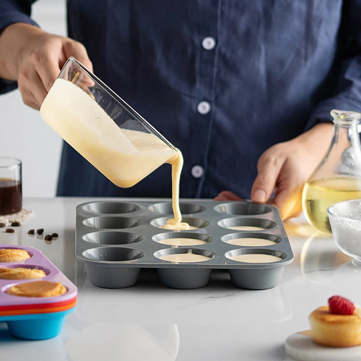 12-Hole Silicone Cake Mold