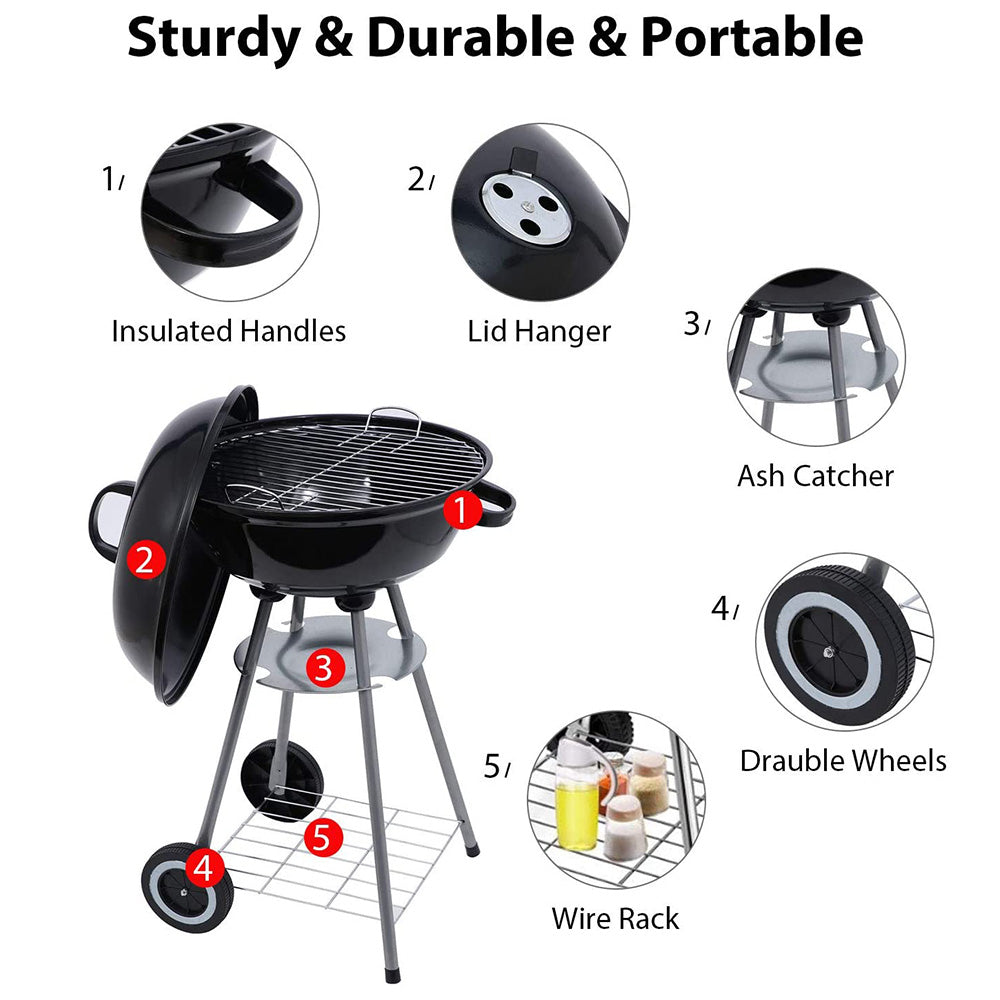 Portable BBQ Grill on Wheels