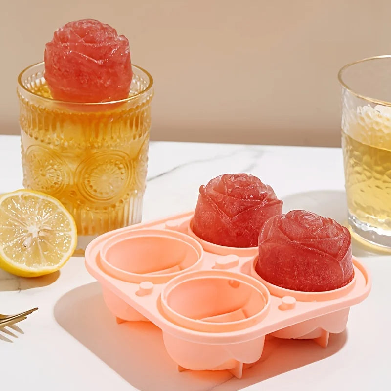 Silicone Rose Ice Cube Maker